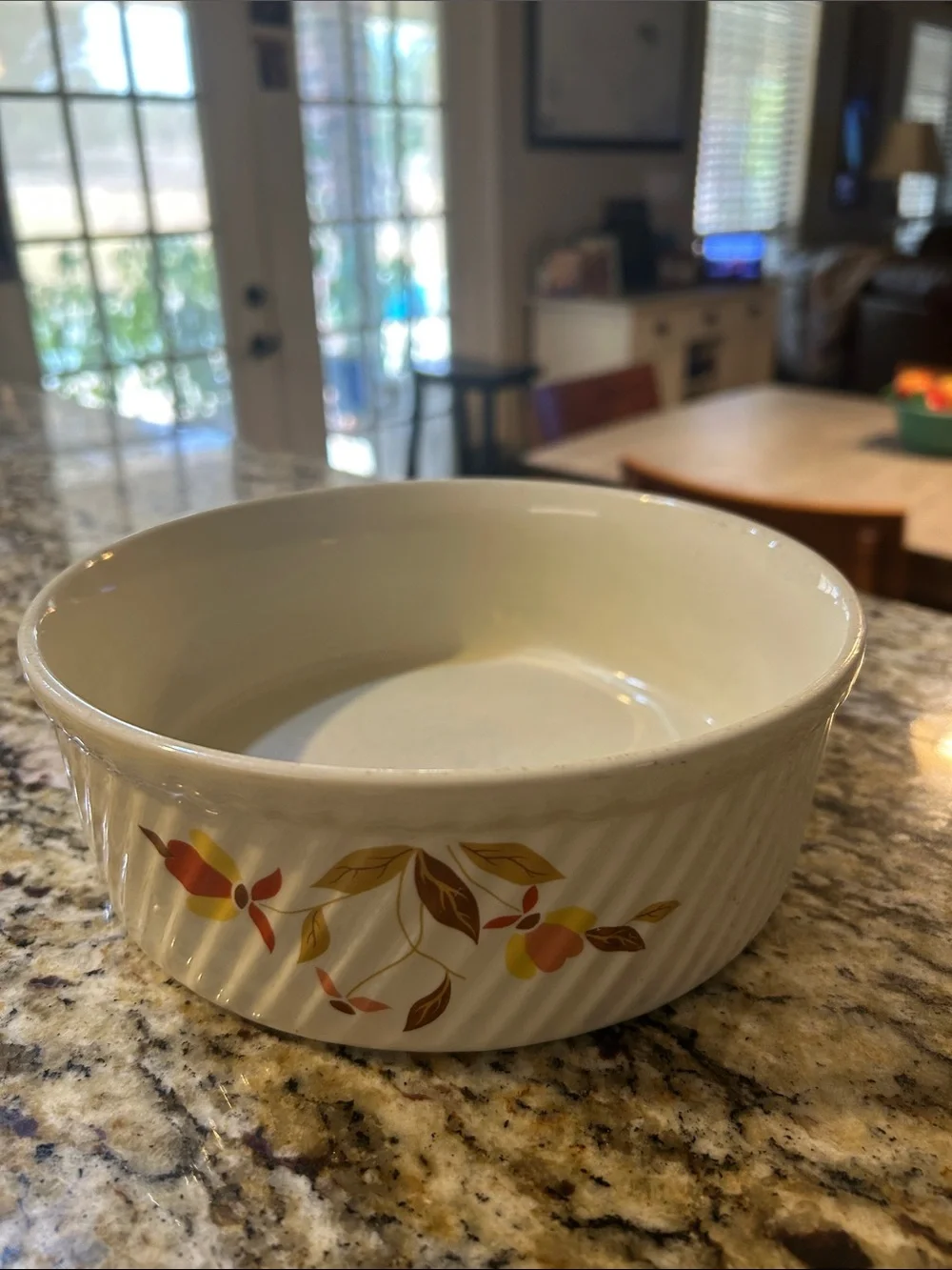 Autumn Leaf Casserole Dish made for the Jewel Tea Company